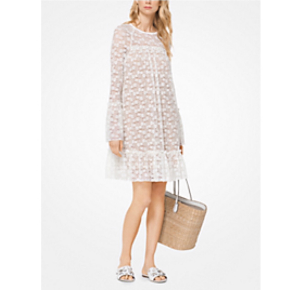 WHITE FLORAL DRESSS